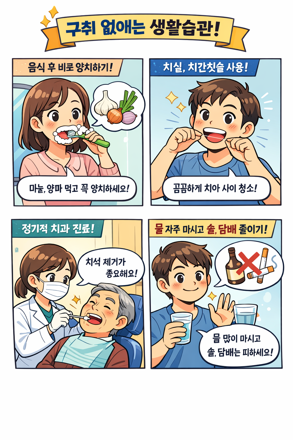 입에서 냄새가 나서 걱정이에요 사진